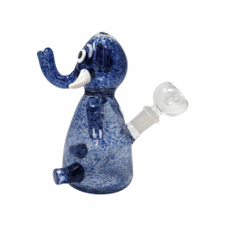 6.5" Frit Art Elephant Water Pipe [ZN24]